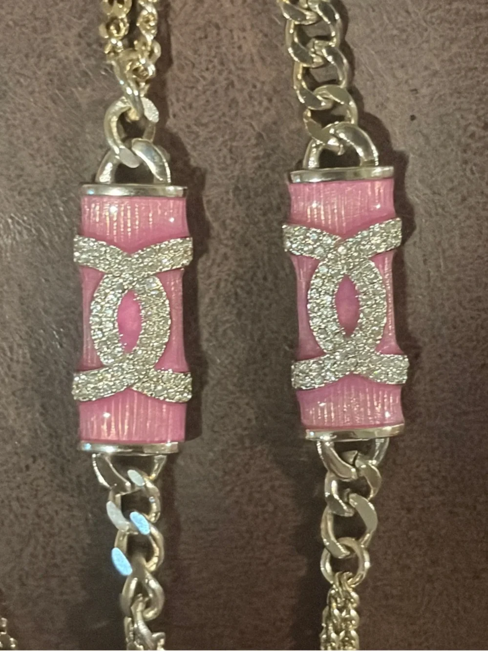 ✨💖 Chanel 🩰 CC 🪩 48” Multi chain ⛓️ Necklace 💎 ✨